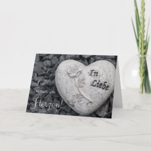 Carte Für immer im Herzen - à Liebe !