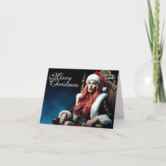Carte Fur & Leather Diva – Joyeux Noël (Devant)