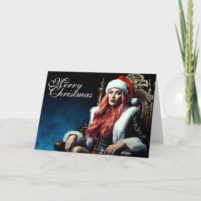 Carte Fur & Leather Diva – Joyeux Noël (Devant)
