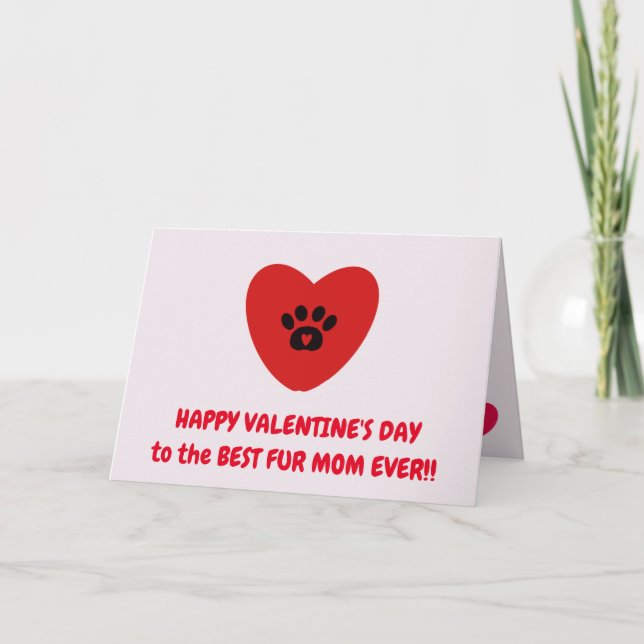 Carte Fur Maman Saint Valentin (Devant)