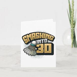 Carte Fusion en 30 ans Badminton Lover 30e anniversaire