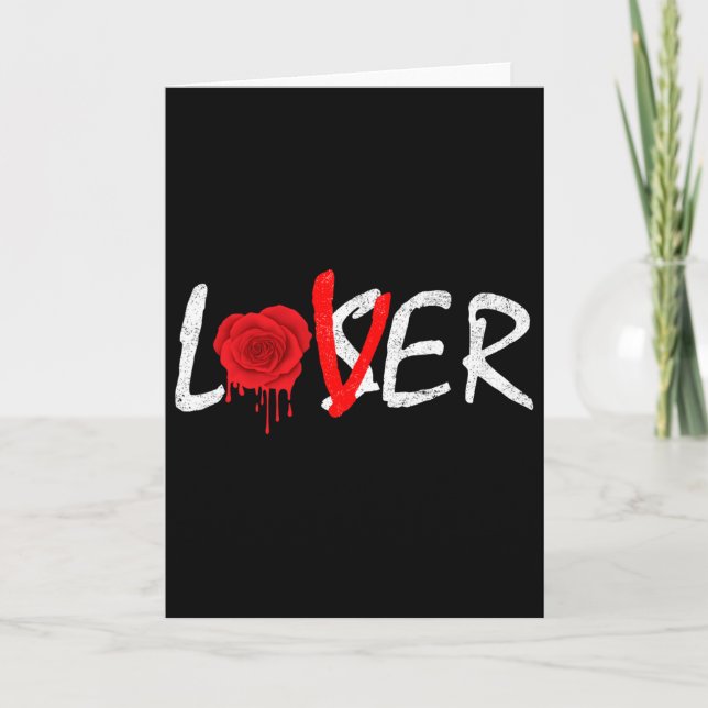 Carte Fusionner Rose Un Amant Pas Un Perdant  (Devant)