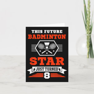 Carte Futur Badminton Star À 8 Ans
