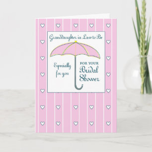 Carte Futur belle-petite-fille Réception de mariage Rose