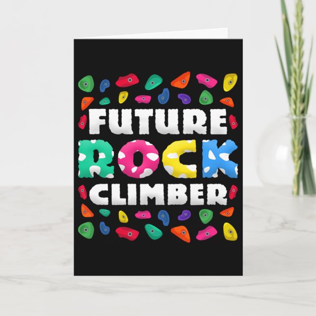 Carte Futur grimpeur de rochers  (Devant)