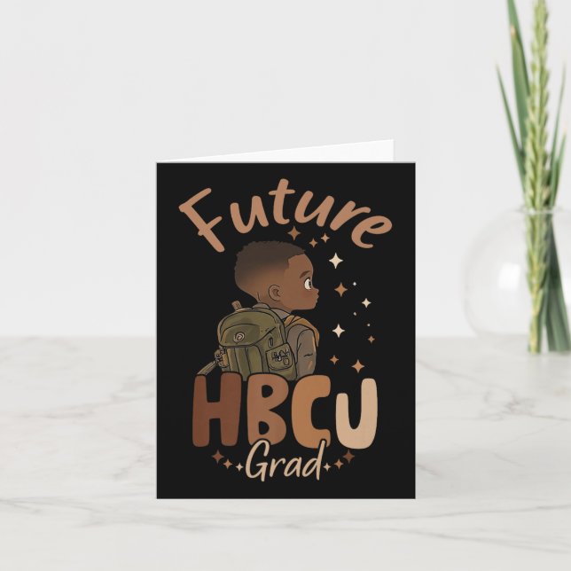Carte Futur Hbcu Grad Histoire Noire Mois Garçon Graduat (Devant)