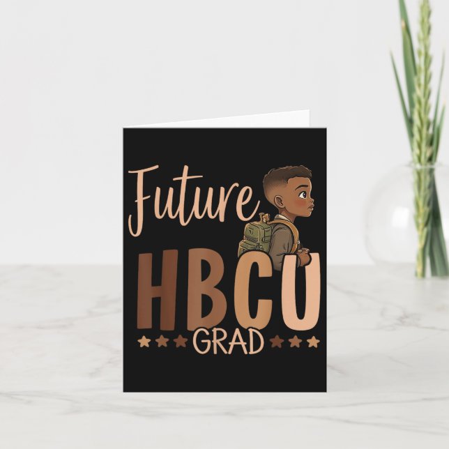 Carte Futur Hbcu Grad Histoire Noire Mois Garçon Graduat (Devant)