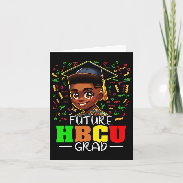 Carte Futur Hbcu Graduation Black Boy Grad Hbcu (Devant)
