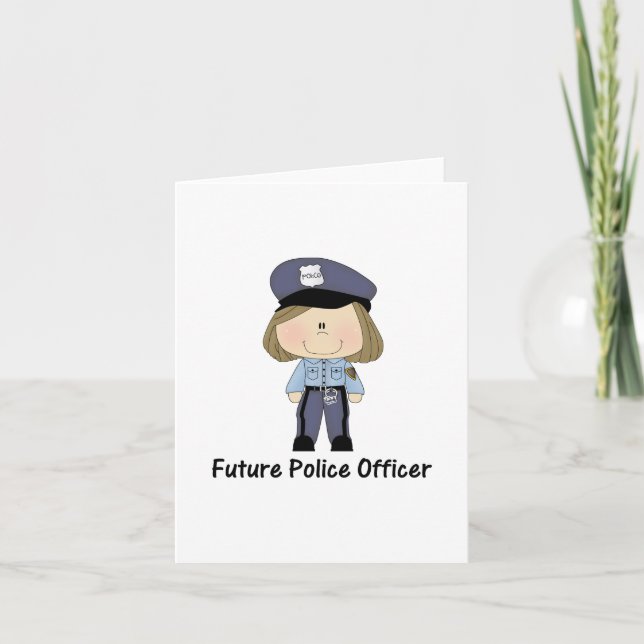 Carte futur policier (fille) (Devant)