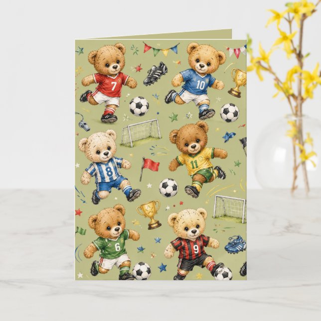 Carte Future Footie Star Team Teddy (Fleur jaune)