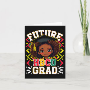 Carte Future Hbcu Grad Black Girl Afro Enfants Mois de l