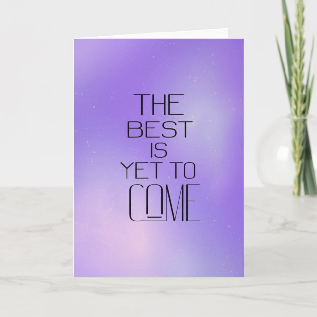Carte futuriste "Le Meilleur Est À Venir" (Devant)