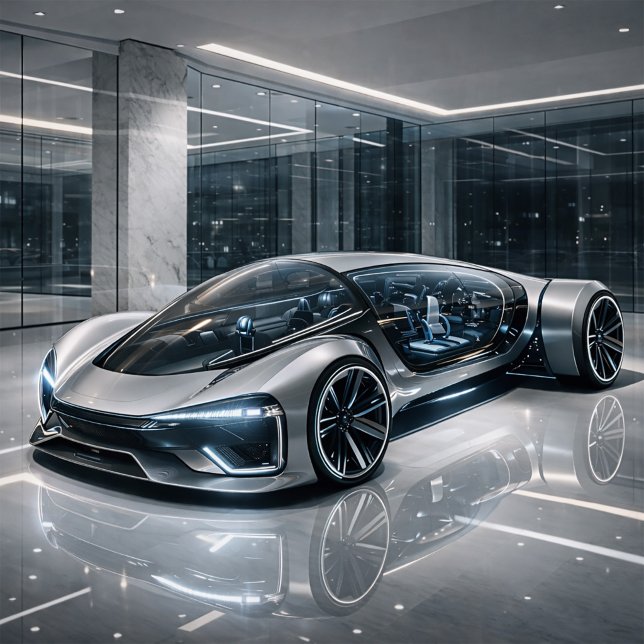 Carte Futuristic Luxury Supercar Design Print (Créateur téléchargé)