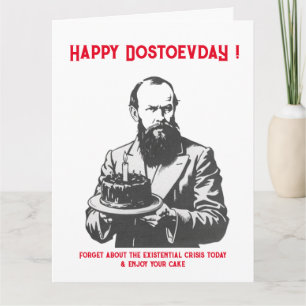 Carte Fyodor Dostoevsky - Joyeux anniversaire