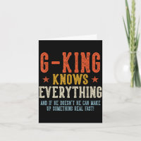 G-king sait tout père jour rétro vintage