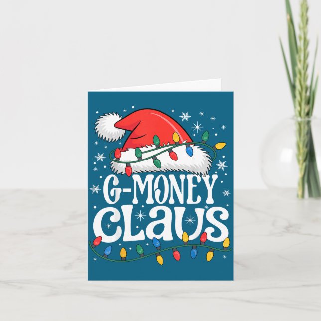 Carte G-money Claus Funny Xmas Christmas Grandma Holiday (Devant)