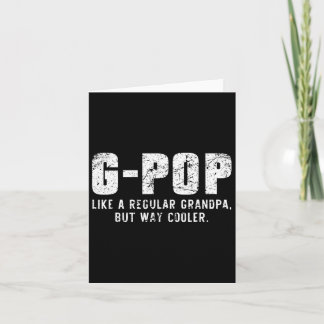 Carte G-pop comme un grand-père mais bien plus cool seul