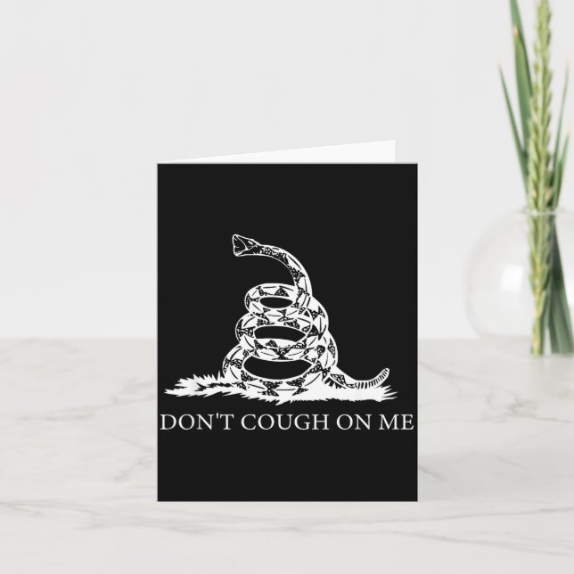 Carte Gadsden Flag Dont Tread Don't Cough On Me Social D (Devant)