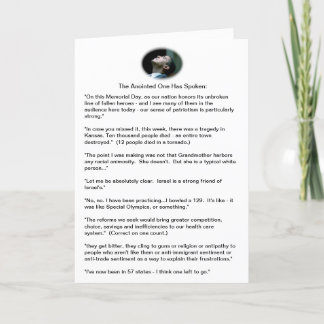 Carte Gaffes d'Obama - un échantillonnage