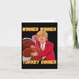 Carte Gagnant Dîner Turquie Dîner Drôle Thanksgiving Tru