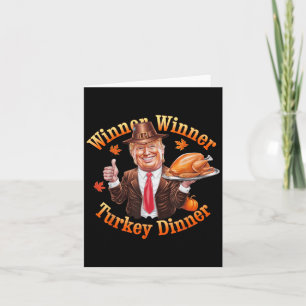 Carte Gagnant Dîner Turquie Trump Hommes Thanksgiving
