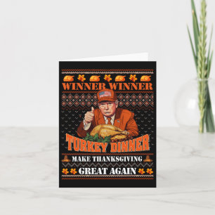 Carte Gagnant Trump Drôle Gagnant Dîner de dinde Thanksg