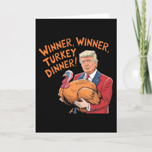 Carte Gagnant Trump Drôle Gagnant Dîner de dinde Thanksg
