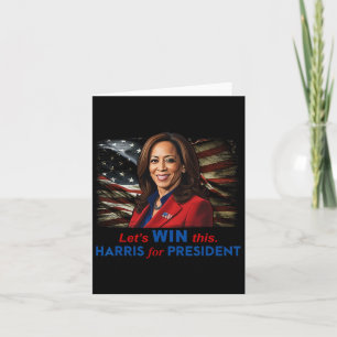 Carte Gagnez Cette Harris Pour Le Président Kamala Harri