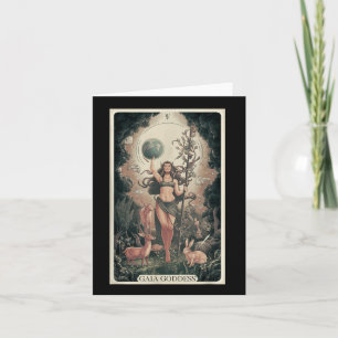 Carte Gaia Déesse grecque Mère Jour des terres Nature Lo