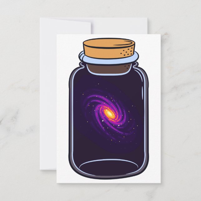 Carte Galaxie dans un univers Jar Glas Amateurs d'espace (Devant)