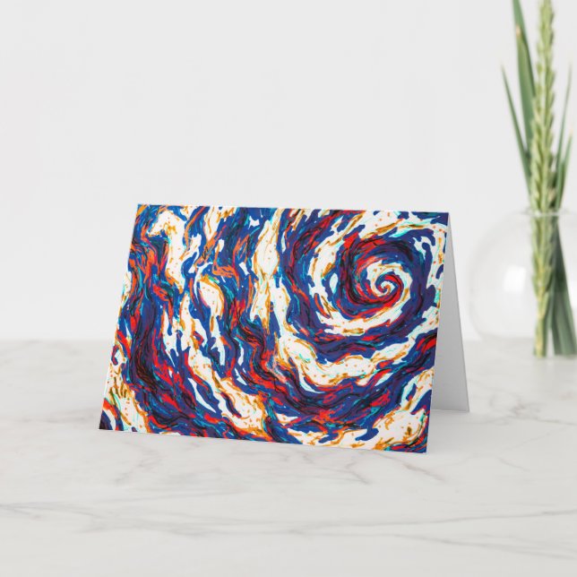 Carte Galaxie spirale violette (Devant)