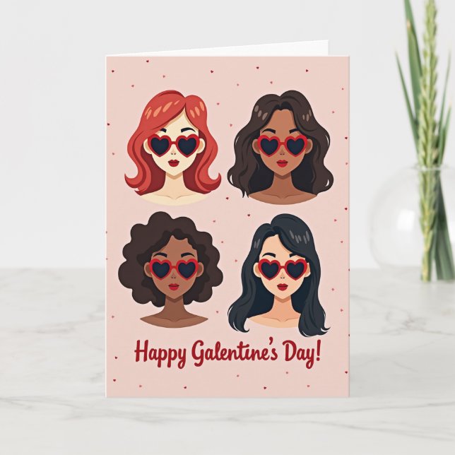 Carte Galentines Day pour les femmes (Devant)