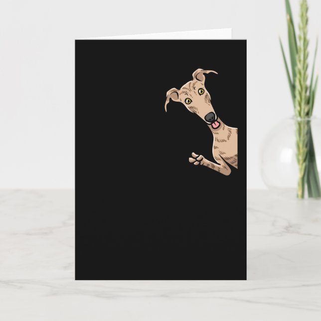 Carte Galgo Espanol Chien avec vélo Espagne (Devant)