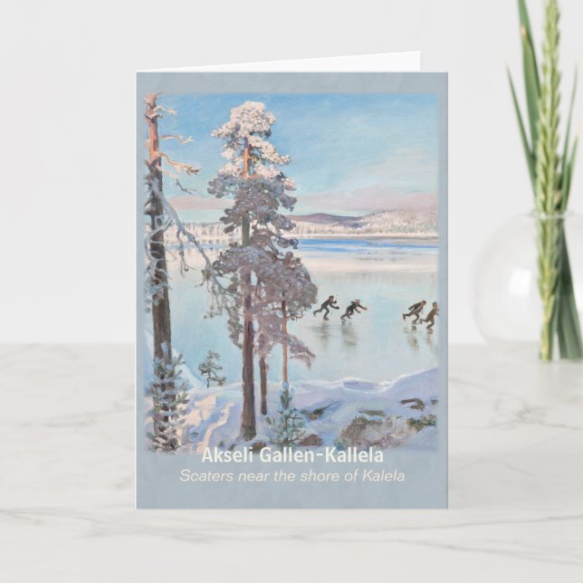 Carte Gallen-Kallela Kalela Scaters Luistelijat CC0813 (Devant)