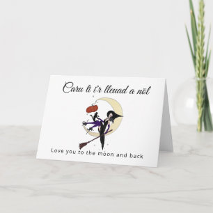 Carte Gallois t'aime à la lune Halloween
