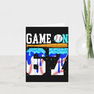Carte Game On 67 Baseball Drip Six Seven Mème 6 7 Annive