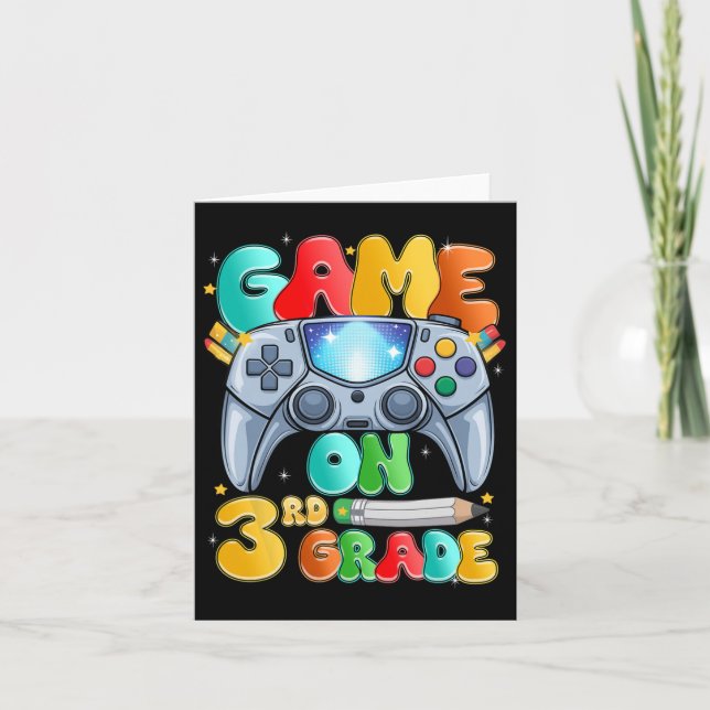Carte Game On Third 3ère année Retour à l'école Niveau D (Devant)