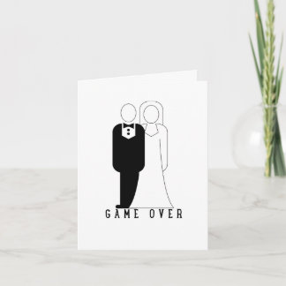 Carte Game Over - design par demande