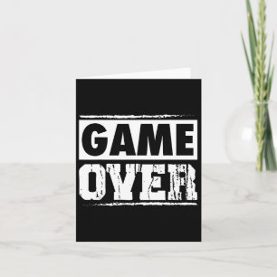 Carte Game Over Jeux Vidéo Rétro Vintage Jeux Vidéo Arca