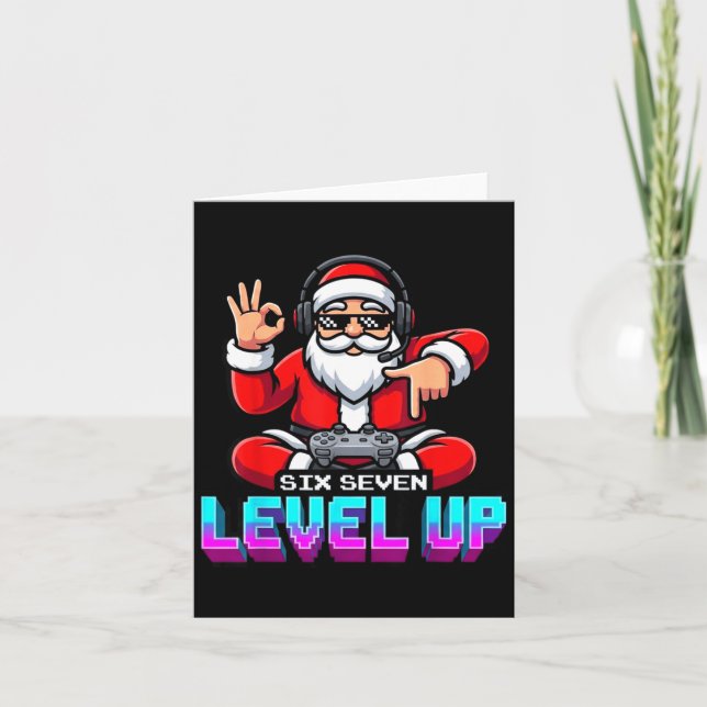 Carte Gamer Boys Santa Video Game Christmas 67  (Devant)