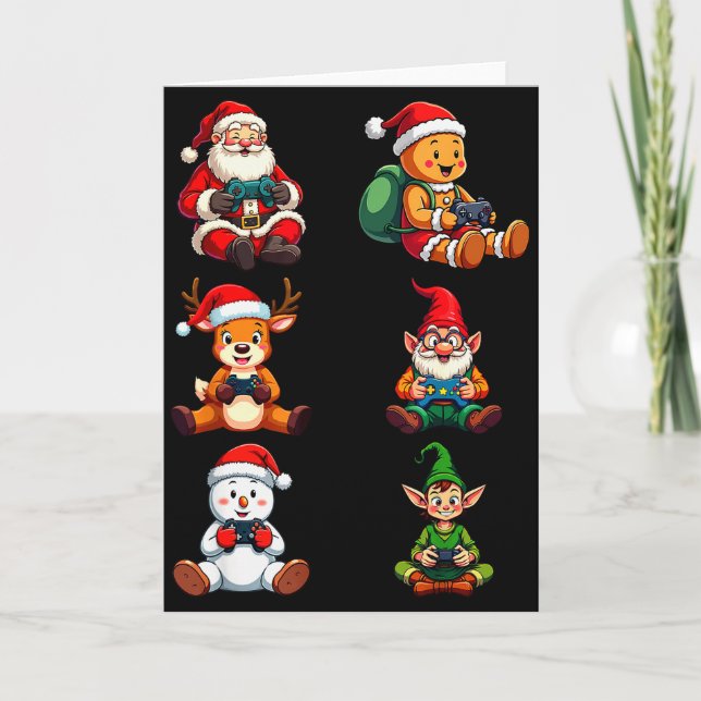 Carte Gamer Christmas Pajamas Kids Boys Youth Teen Chris (Devant)