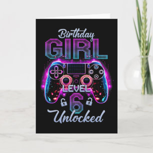 Carte Gamer Girl Niveau 6 Déverrouillé Vidéo Jeu 6e Nais