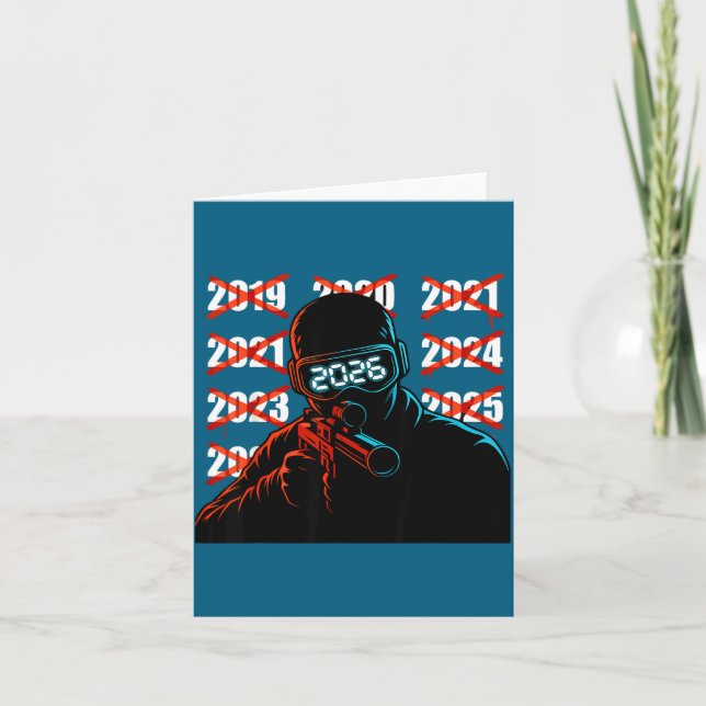 Carte Gamer New Year's Eve 2026 Will Be My Year Gaming M (Devant)