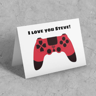 Carte Gamer Saint-Valentin Je T'Aime Nom De Jeu