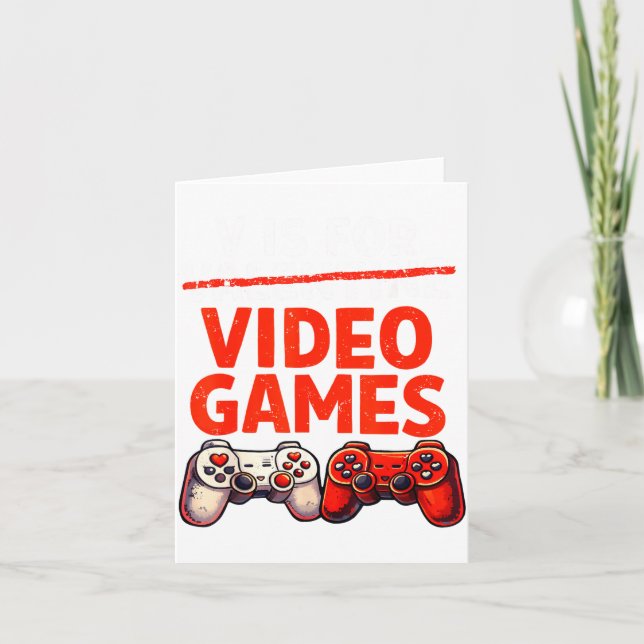Carte Gamer Saint-Valentin V est pour les jeux vidéo Sai (Devant)