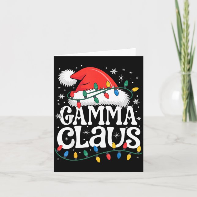 Carte Gamma Claus Funny Xmas Christmas Grandma Holiday S (Devant)