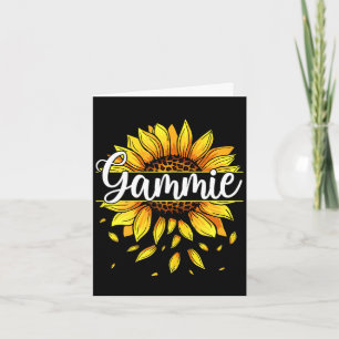 Carte Gammie pour femmes avec graphique floral tournesol