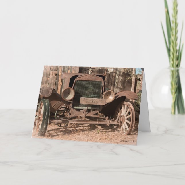 Carte Gammons Gulch Old Rusty Vintage Automobile (Devant)