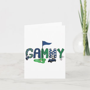 Carte Gammy De L'Anniversaire Garçon Trou Dans Un Golf S