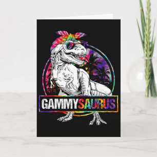 Carte Gammysaurus dinosaure Gammy Saurus famille apparie